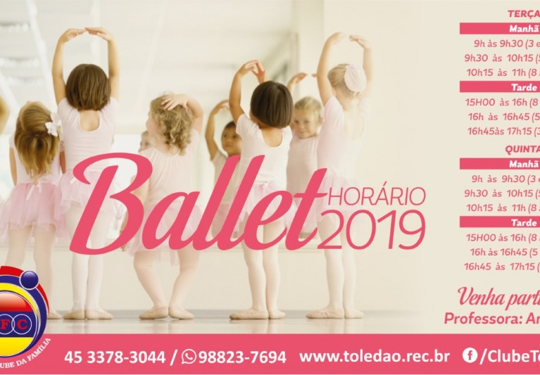 Horários das Aulas de Ballet