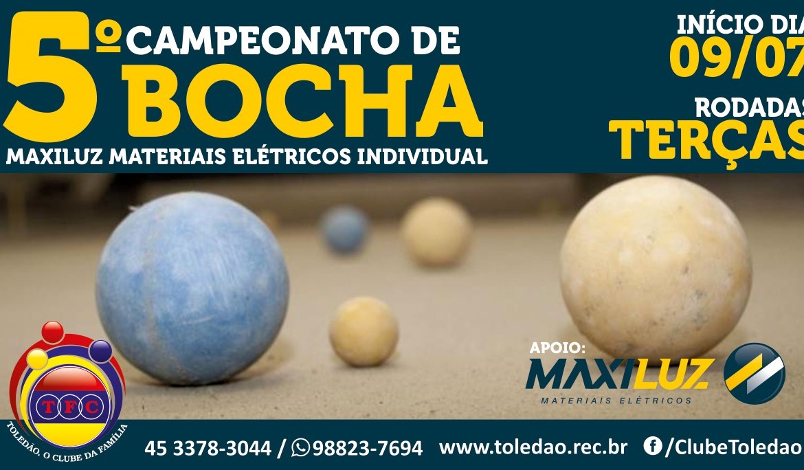 E chegou o 5º Campeonato de Bocha