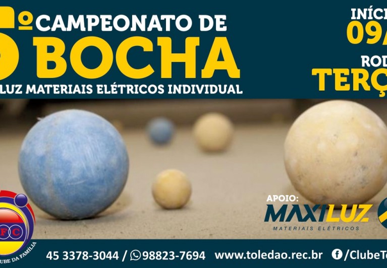 E chegou o 5º Campeonato de Bocha