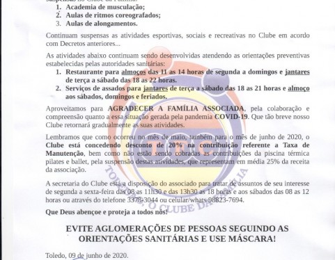 COMUNICADO/RESOLUÇÃO-09/06